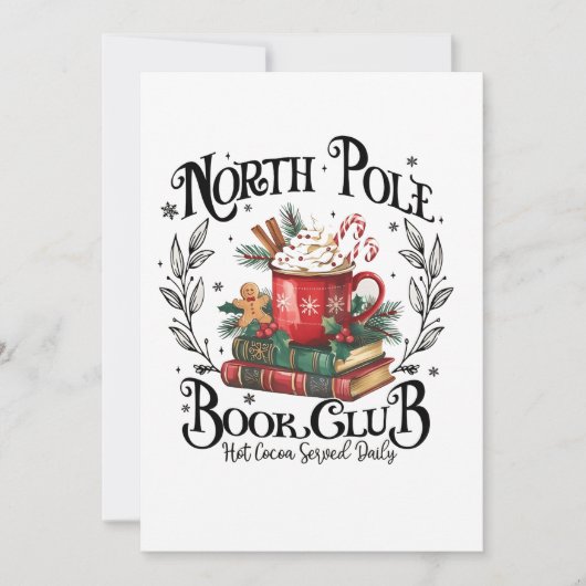 Faire-part Cercle de lecture du Pôle Nord Chocolat chaud de N (Devant)