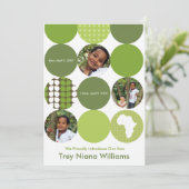 Faire-part Cercles verts de jardin (Debout devant)