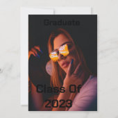 Faire-part Cérémonie de remise de diplômes de l'écriture mode (Dos)