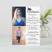 Faire-part Cérémonie de remise des diplômes des frères et soe (Debout devant)