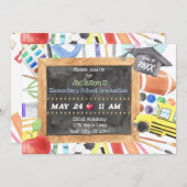 Faire-part Cérémonie de remise des diplômes élémentaires Invi (Devant / Derrière)