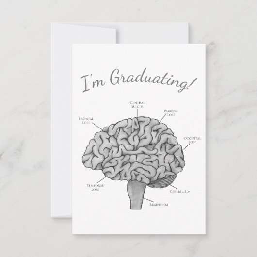 Faire-part Cerveau scientifique (Devant)