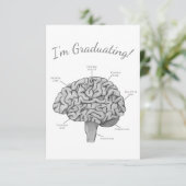 Faire-part Cerveau scientifique (Debout devant)