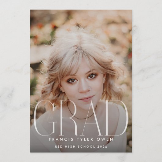 Faire-part C'est moi | Lycée moderne | Photo (Devant)