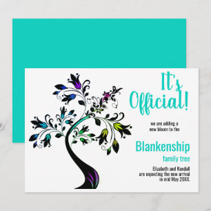 Faire-part C'est officiel, nous attendons une naissance avec 