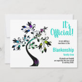 Faire-part C'est officiel, nous nous attendons à ce que l'arb (Devant)