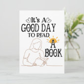 Faire-part C'Est Un Bon Jour Pour Lire Chemise, Chemise De Ré (Debout devant)