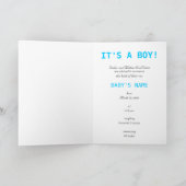 Faire-part c'est un garçon ! (Intérieur)
