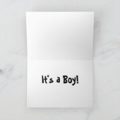 Faire-part C'est un garçon ! (Intérieur)