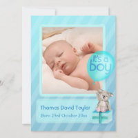 C'est un garçon photo bébé nouveau-né bleu aqua