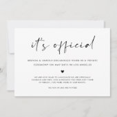 Faire-part C'est un simple Mariage officiel (Devant)