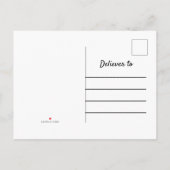 Faire-part C'est une carte postale pour bébé bleu mignonne Fa (Dos)