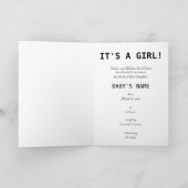 Faire-part c'est une fille ! (Intérieur)