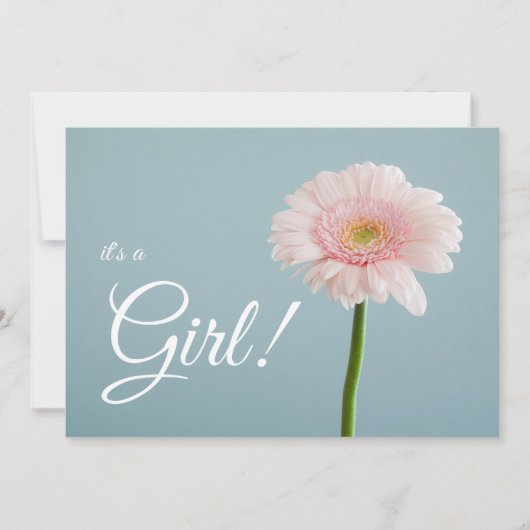 Faire-part C'est une fille ! (Devant)