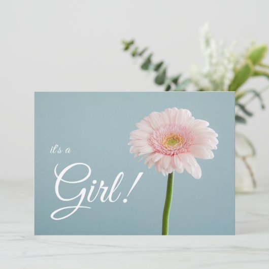 Faire-part C'est une fille ! (Debout devant)