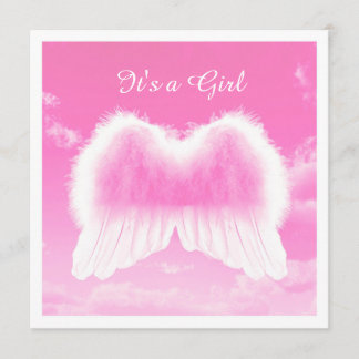 Faire-part C'est une Girl, Flat Card, White Envelope incl.