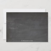 Faire-part Chalkboard Banner fille (Dos)