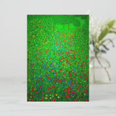 Faire-part Champ de pavot Gustav Klimt (Debout devant)