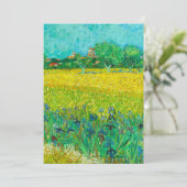 Faire-part Champ Van Gogh avec Irises près d'Arles (Debout devant)