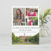 Faire-part Championnat moderne Urbana 3 Photo Collage Graduat (Debout devant)