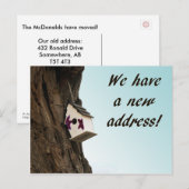 Faire-part Changement d'adresse avec carte postale (Devant / Derrière)