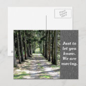 Faire-part Changement d'adresse - carte postale (Devant / Derrière)