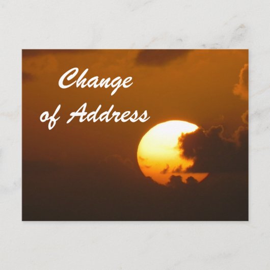 Faire-part Changement d'adresse - carte postale (Devant)