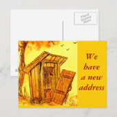 Faire-part Changement d'adresse - carte postale (Devant / Derrière)