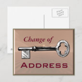Faire-part Changement d'adresse - carte postale (Devant / Derrière)