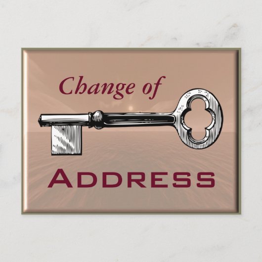 Faire-part Changement d'adresse - carte postale (Devant)