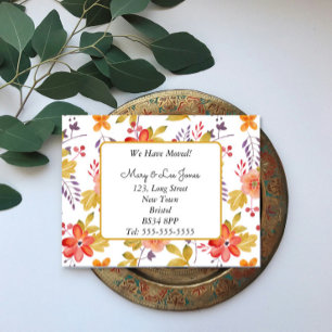 Faire-part Changement d'adresse carte postale