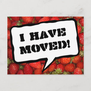 Faire-part Changement d'adresse carte postale avec image de f