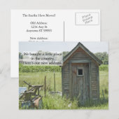 Faire-part Changement d'adresse Carte postale : Pays d'origin (Devant / Derrière)