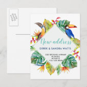 Faire-part Changement d'adresse carte postale que nous avons (Devant / Derrière)