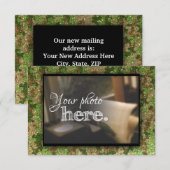 Faire-part Changement d'adresse Chauffage de la Maison milita (Devant / Derrière)