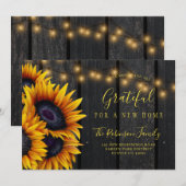 Faire-part Changement d'adresse de l'action de grâce nouvelle (Devant / Derrière)