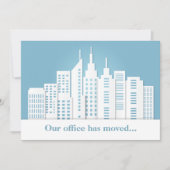Faire-part Changement d'adresse de l'entreprise avec vue impr (Devant)
