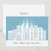 Faire-part Changement d'adresse de l'entreprise de la belle l (Devant / Derrière)