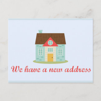 Faire-part Changement d'adresse la carte postale