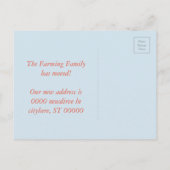 Faire-part Changement d'adresse la carte postale (Dos)
