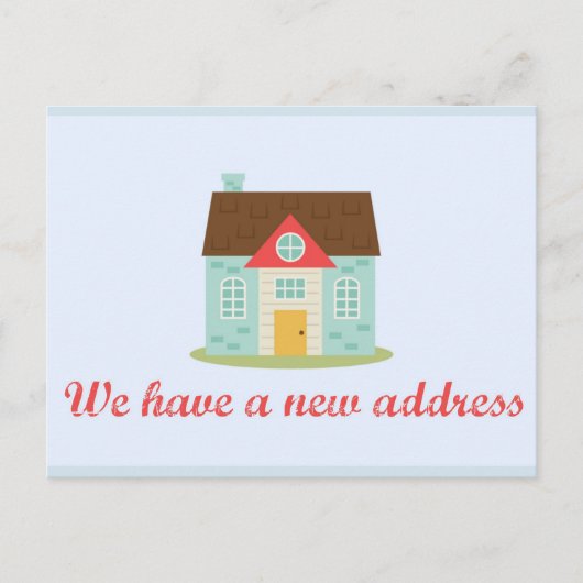 Faire-part Changement d'adresse la carte postale (Devant)