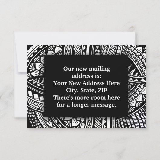 Faire-part Changement d'adresse Nous avons déménagé Bénédicti (Dos)