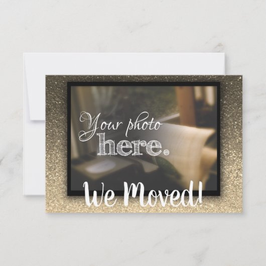 Faire-part Changement d'adresse Nous avons déménagé Maison Ch (Devant)