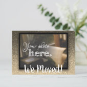 Faire-part Changement d'adresse Nous avons déménagé Maison Ch (Debout devant)