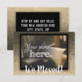 Faire-part Changement d'adresse Nous avons déménagé Maison Ch (Devant / Derrière)