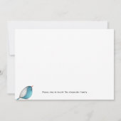 Faire-part Changement d'adresse Oiseaux mignons Accueil Sweet (Dos)