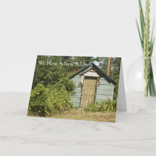 Faire-part Changement d'adresse : Porte de besoins (Devant)