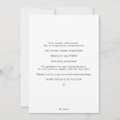 Faire-part Changement de date reporté Mariage au eucalyptus P (Dos)