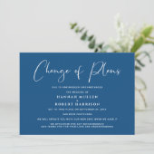 Faire-part Changement de plans de mariage report annulé (Debout devant)
