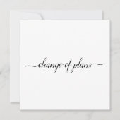 Faire-part Changement de plans Mariage annulé ou reporté (Devant)